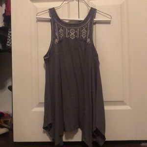 Embroidered tank